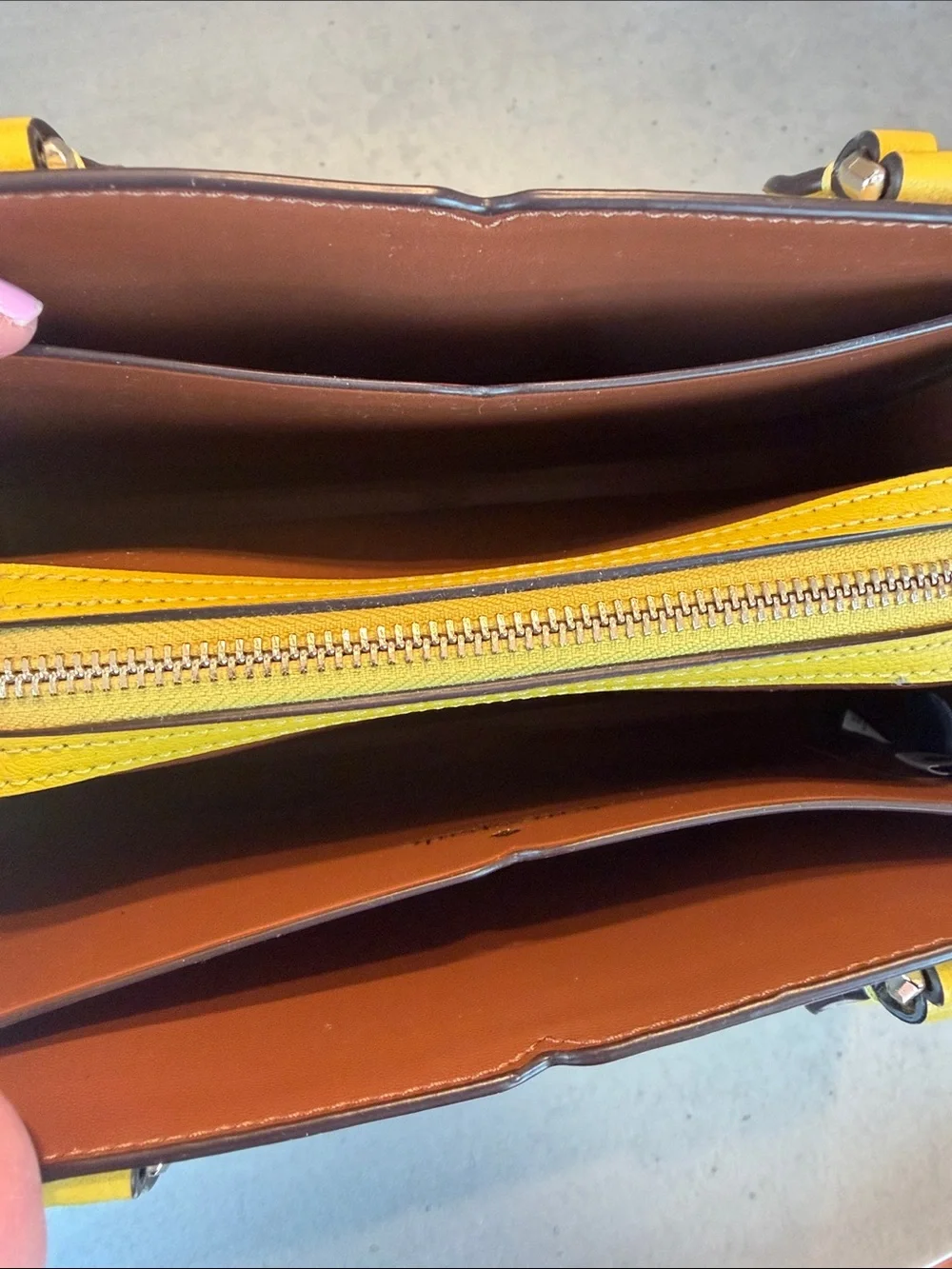 Kate Spade Tippy Small Triple Compartment Grain Leather Satchel In Chartreuse
